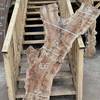 Pippy Elm board suitable for high-quality furniture making, table tops, benches, kiln-dried, waney edge